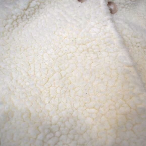 Jessica Simpson Sherpa Jacket Size 24 Months Fluffy White - Picture 3 of 9